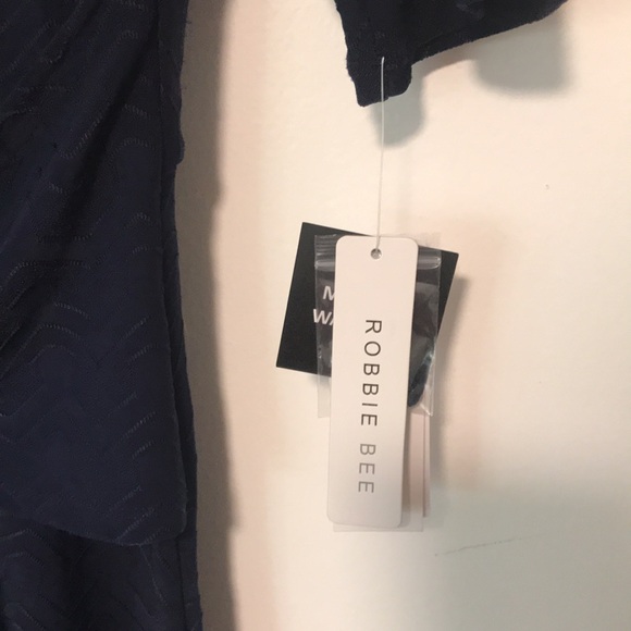 NEW Robbie Bee Navy Fit + Flare Dress. PM - Picture 7 of 10